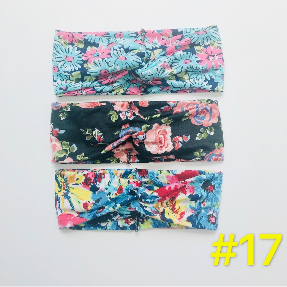 Floral Headbands 3pcs